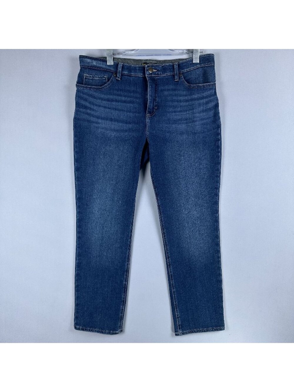 Lee Womens Size 16 Skinny Jeans Mid Rise  Blue Dark Wash
